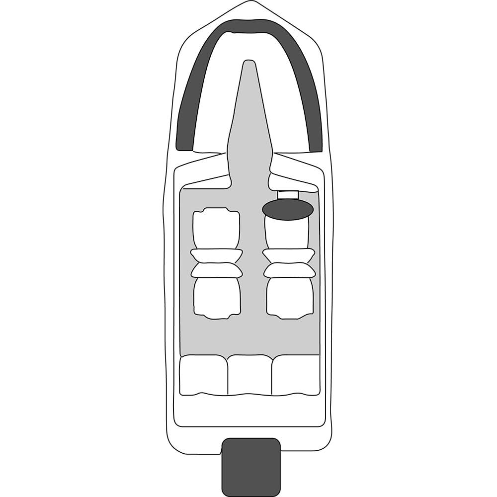 Polyester Boat Cover for Tri-Hull Boats G5048