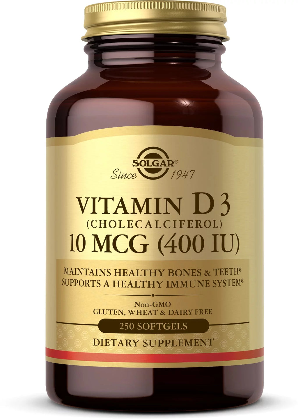 Vitamin D3 10 MCG (400 IU) Softgels Pack of 3 M5869