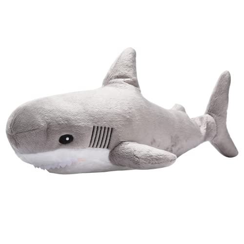 Large Multicolor Shark Stuffed Animal Plushie with 6 Mini Stuffed Toys H66600