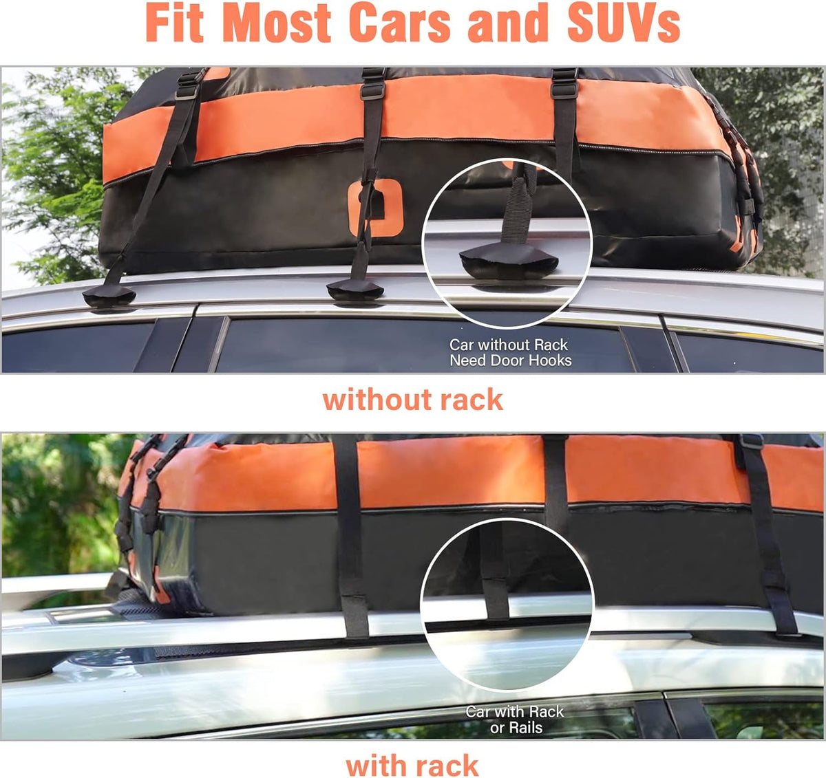 15 Cubic Feet Waterproof Rooftop Cargo Carrier Bag R2880
