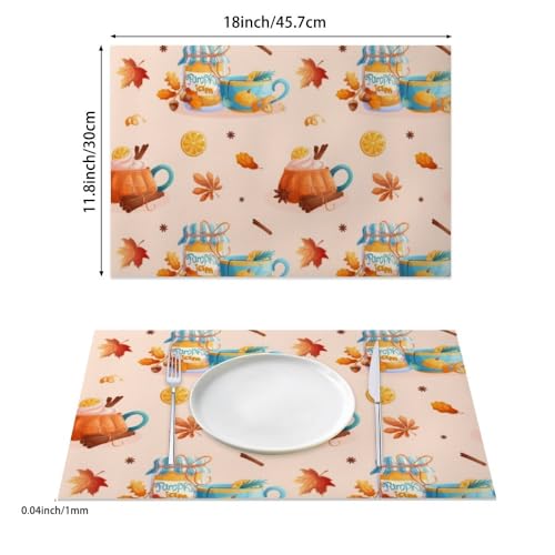 Faux Leather 12 X 18 Inch Placemats 6 Pack T90163