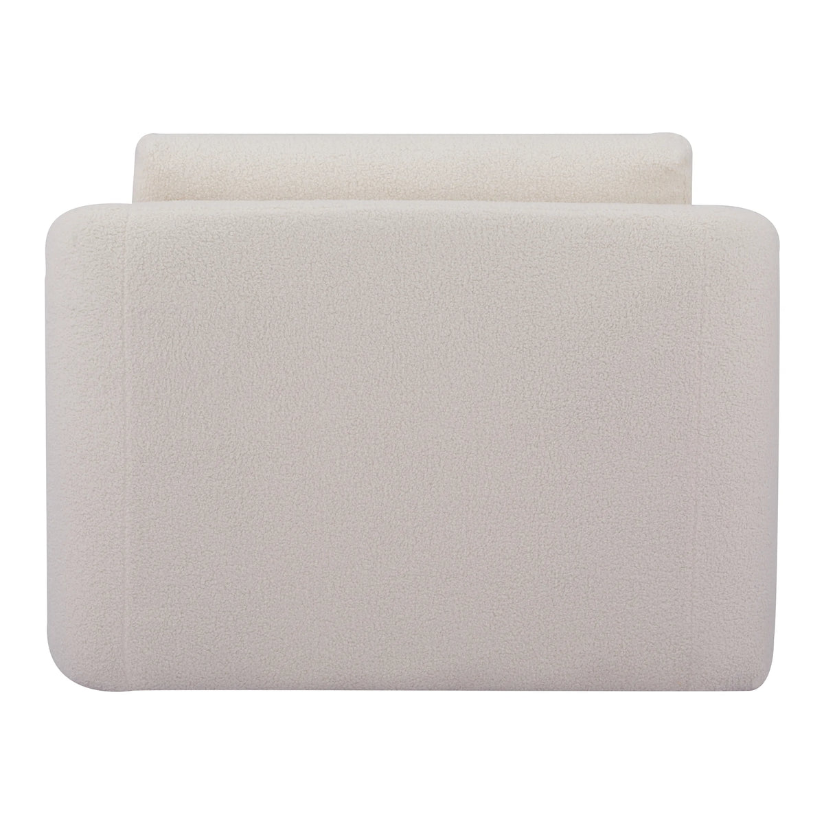 Ivory Polyester Sherpa Convertible Chair S49766