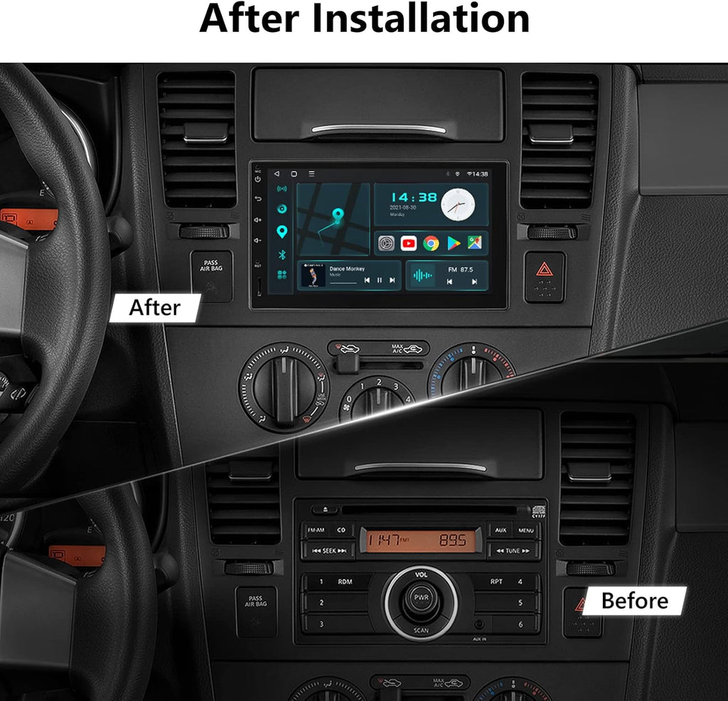 7 Inch Double Din Car Stereo Receiver with Bluetooth D305