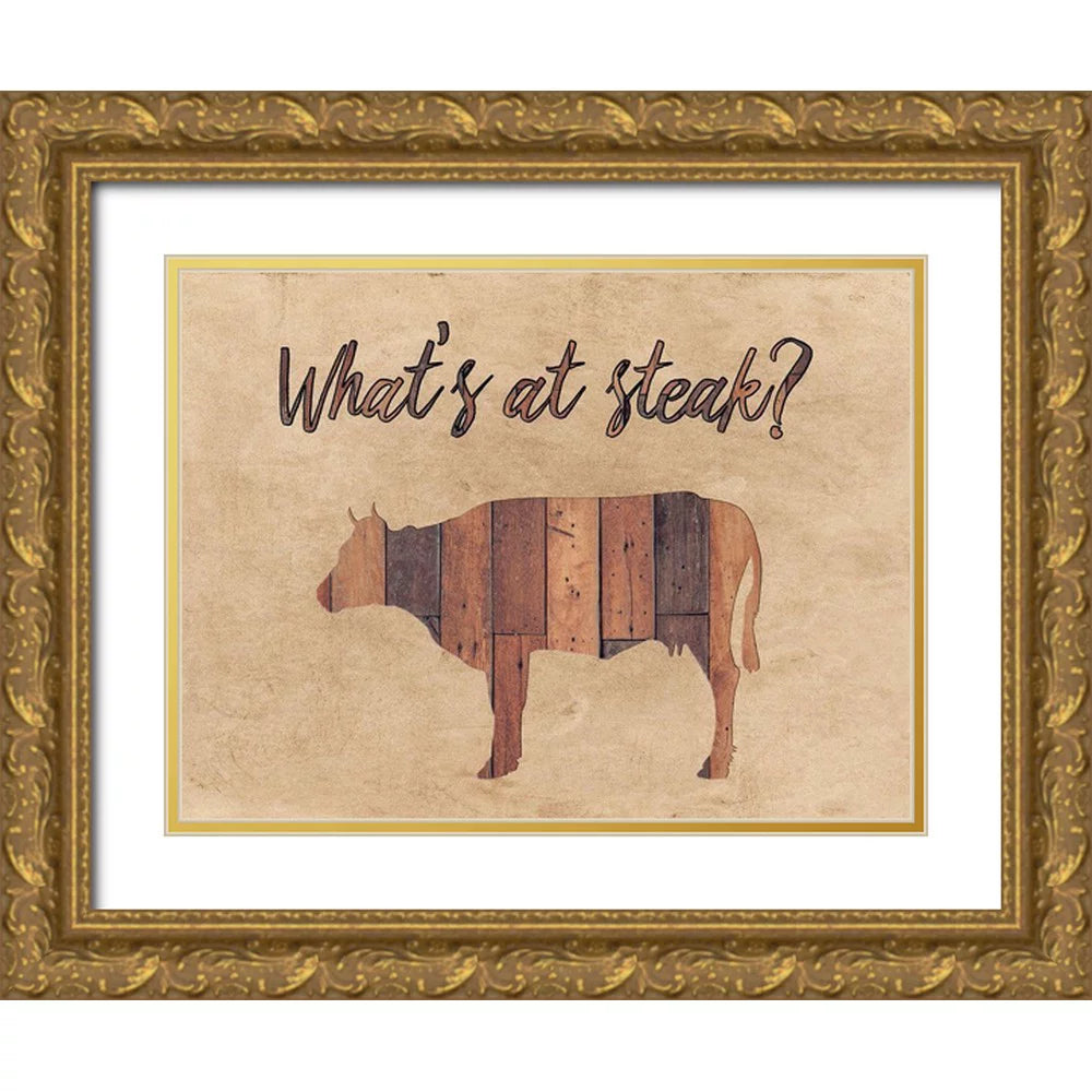 Gold Ornate Wood Framed Art Print E93085