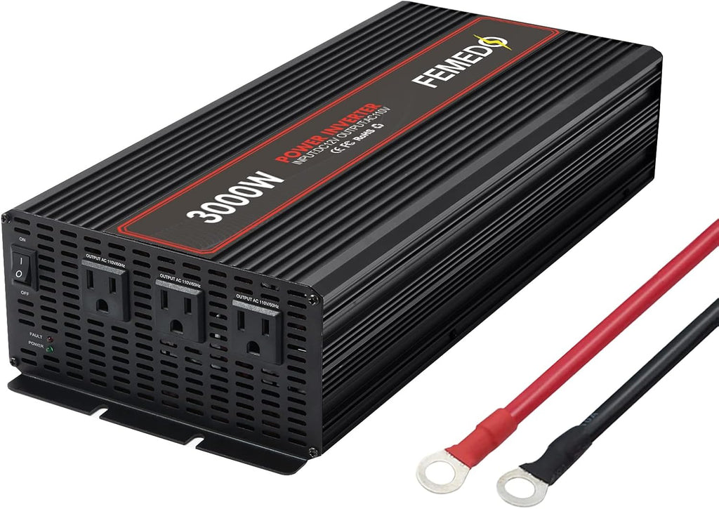 3000W Modified Sine Wave Power Inverter with 3 AC Outlets G1773