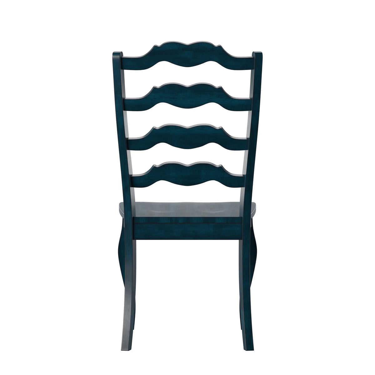 Wood Dining Chairs, Set of 2, Antique Dark Denim Blue A208326