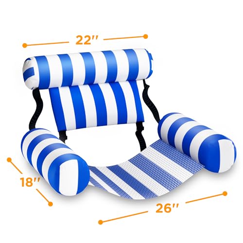 2 Packs Inflatable Pool Floats Chairs G33365