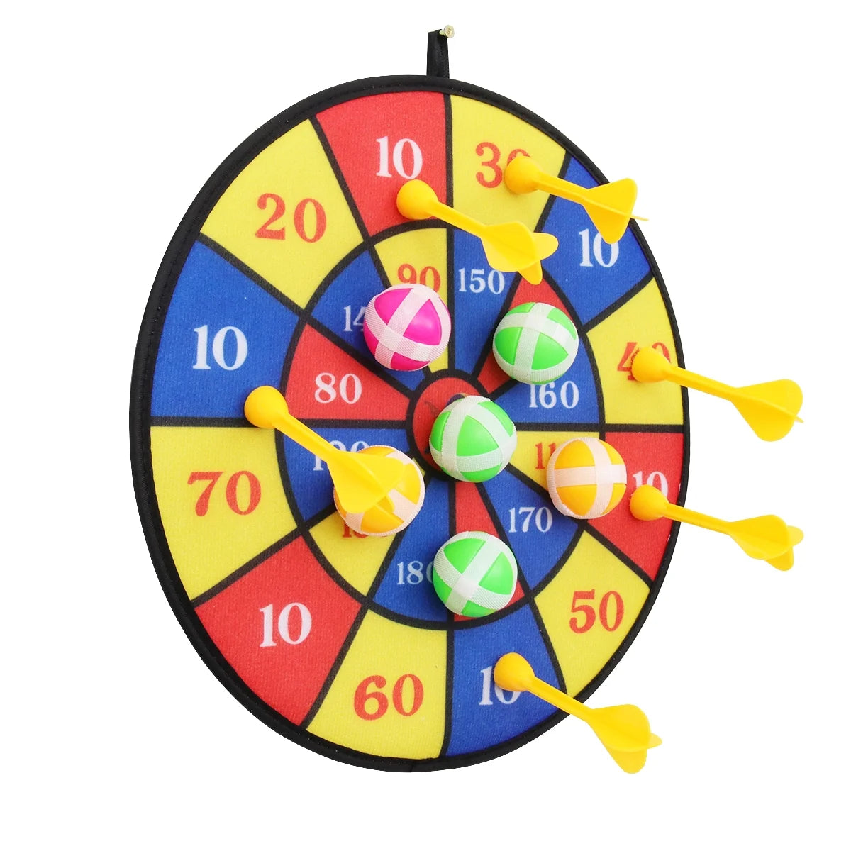 Flocking Dart Board with 4pcs Darts Dartboard Set D41590