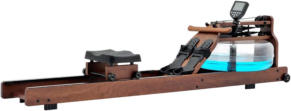 Classic Wood Water Rower with LCD Monitor N2388
