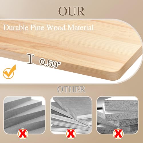 Solid Wood Wall Mounted Cat Furniture Set of 13 W86743