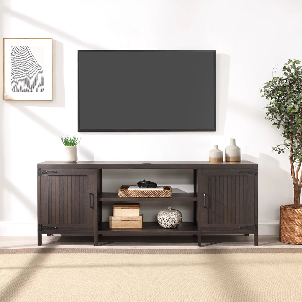 Rustic Weathered Oak TV Stand F2350