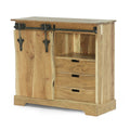 Acacia Wood Live Edge Sideboard with Sliding Door W135525