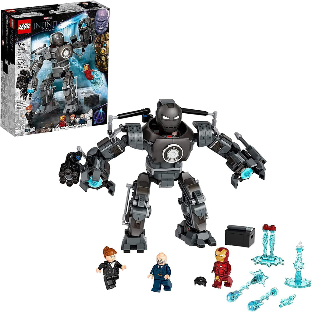 LEGO Marvel Iron Man Monger Mayhem Set 76190, Avengers Mech Building Toy, Action Figure D724