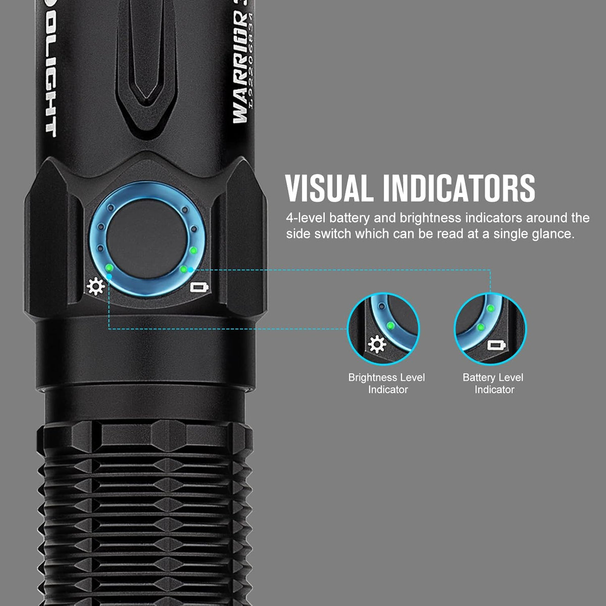 Black Tactical Flashlight G97181