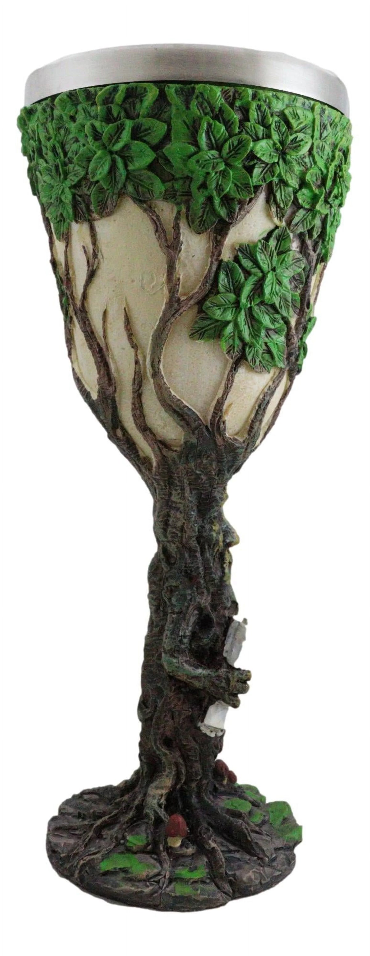 Greenman Tree Of Life Wine Goblet Chalice Cup 6oz Q278950