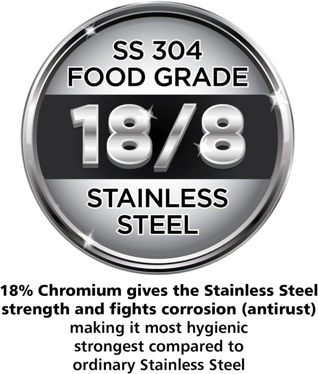 Stainless Steel 5.0 Litre Pressure Cooker E4354