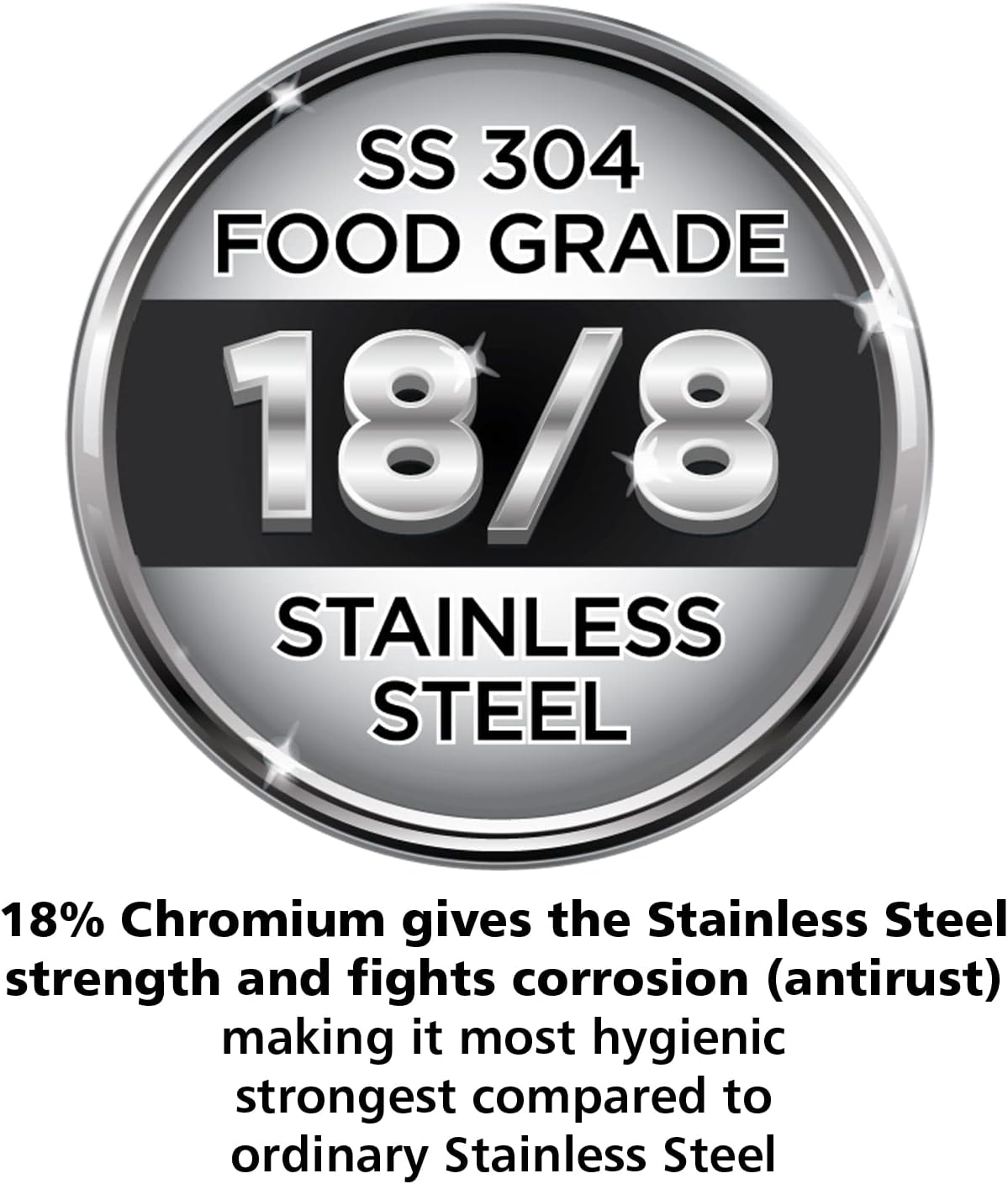 Stainless Steel 5.0 Litre Pressure Cooker E4354
