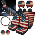 Purple Sugar Skull Car Seat Cover Set 11 PCS T50763