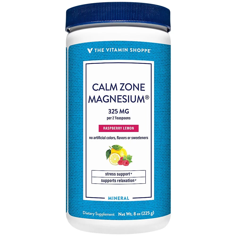 Magnesium Mineral Powder 325mg Raspberry Lemon 8 Ounces Powder E41021