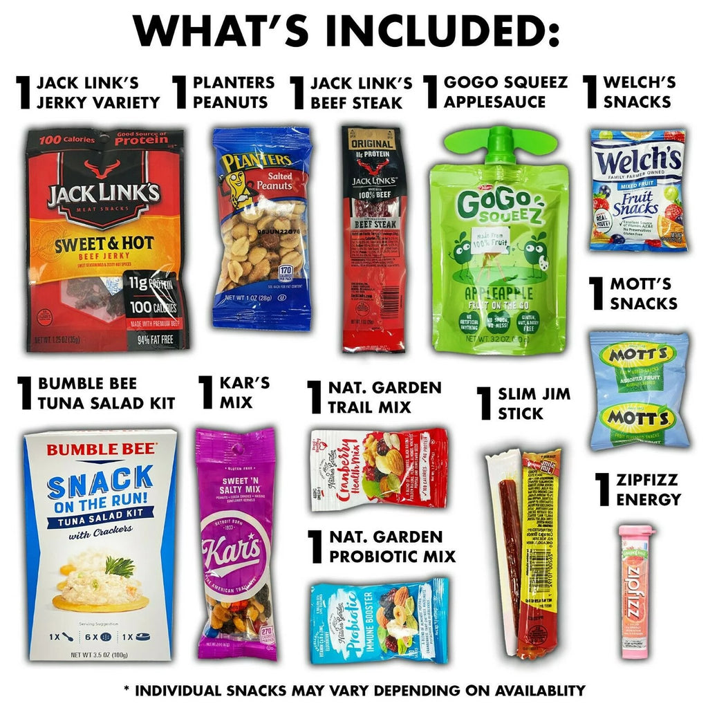 Healthy Fitness Snacks Care Package Gift Box Sampler X76903