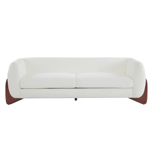 Caramel Brown 82 Inches Boucle 3-Seater Sofa G156