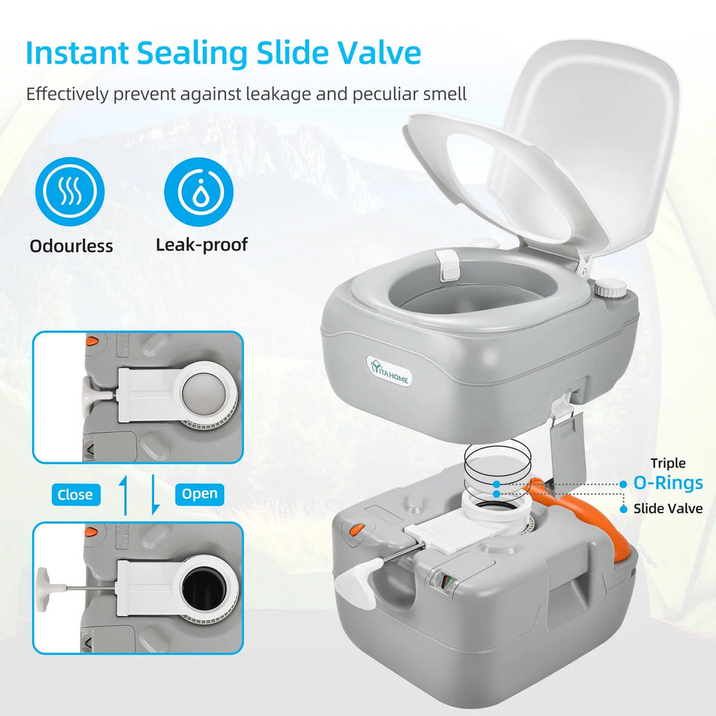 Portable Sink and 5.8 Gallon Toilet Combo D930354