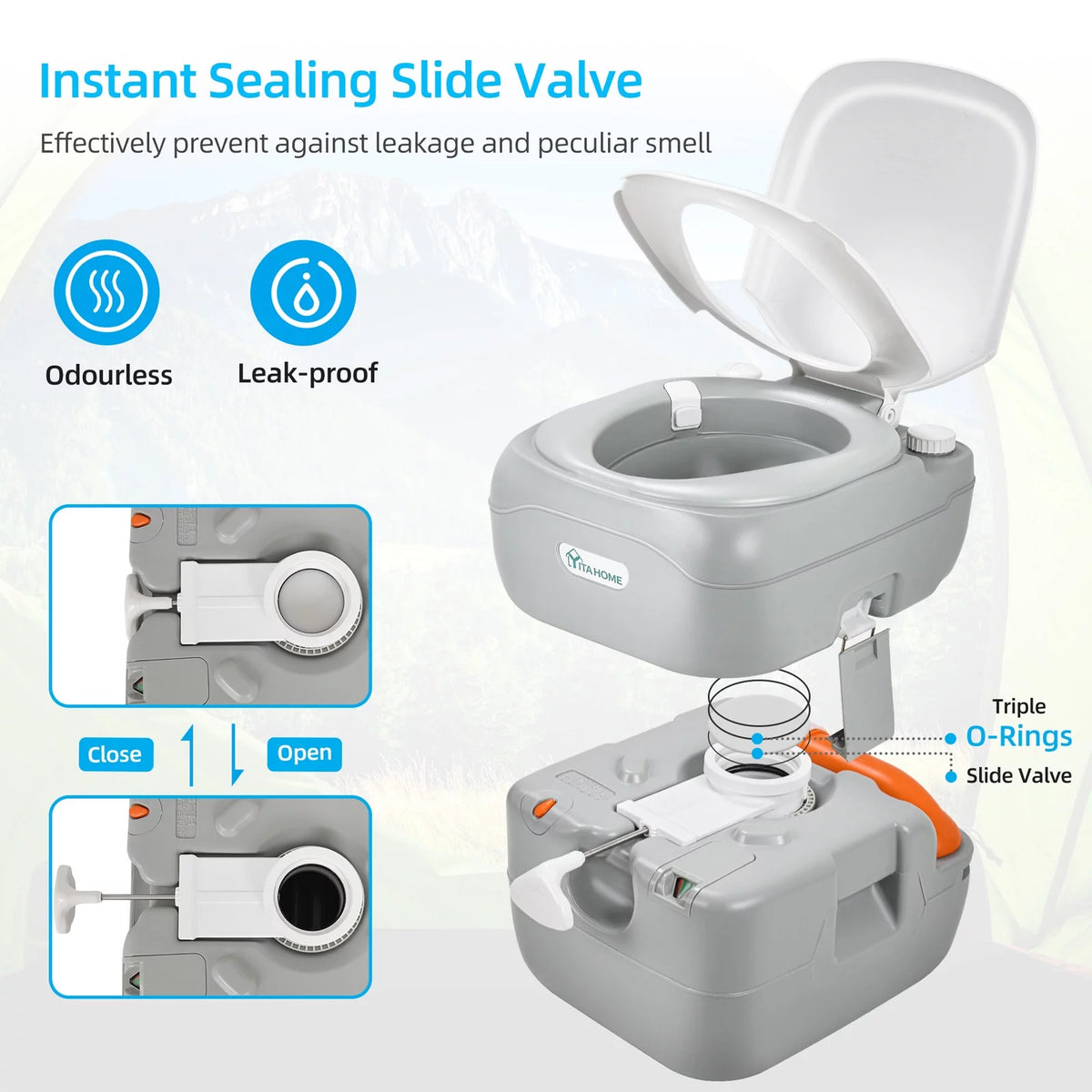 Portable Sink and 5.8 Gallon Toilet Combo D930354