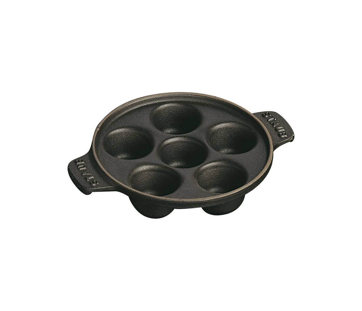 Cast Iron Escargot Dish with 6 Holes X827309