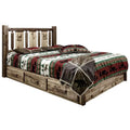 California King Platform Bed with Storage K9048