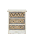 Rustic White and Natural Wood Accent Chest W204077