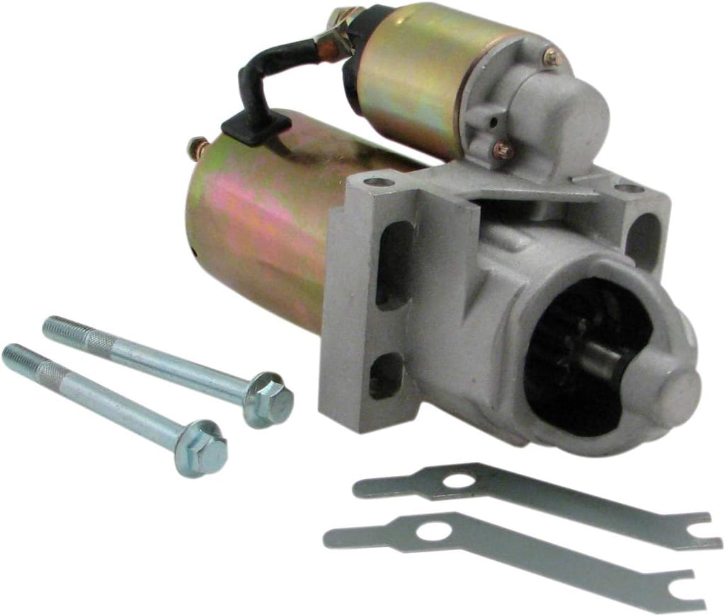 Mini Starter 1.7KW 3HP 168 Tooth Gear Reduction 10 lbs Includes Mounting Hardware Pack of 2 A1115