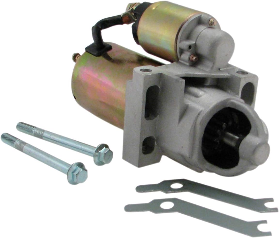 Mini Starter 1.7KW 3HP 168 Tooth Gear Reduction 10 lbs Includes Mounting Hardware Pack of 2 A1115