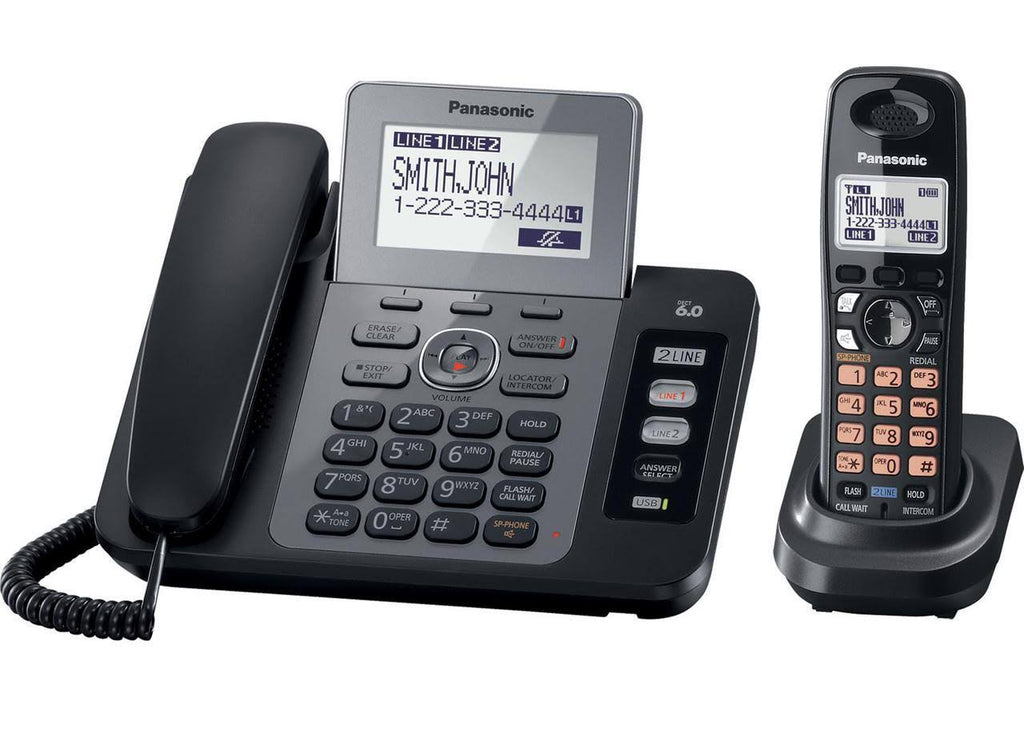 Two Line Dect 6.0 Expandable Digital Cordless Phone M6679