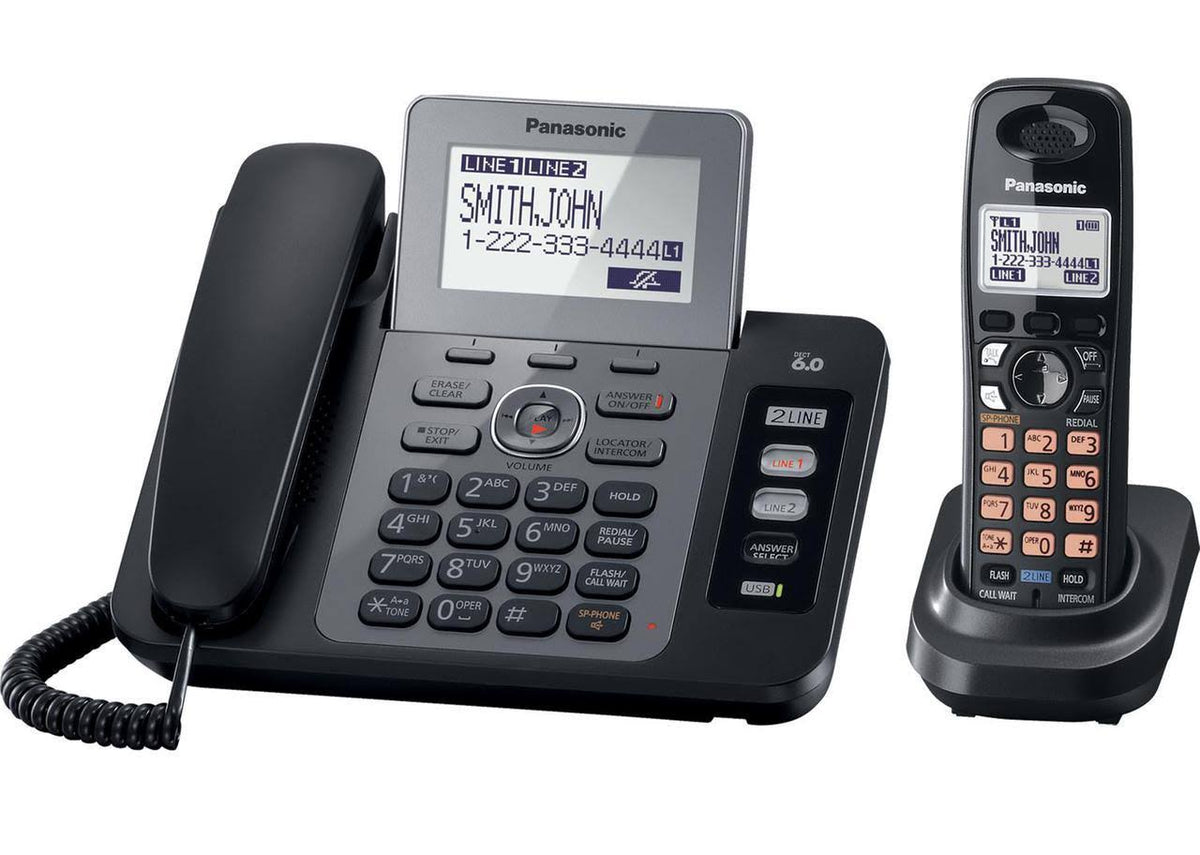 Two Line Dect 6.0 Expandable Digital Cordless Phone M6679