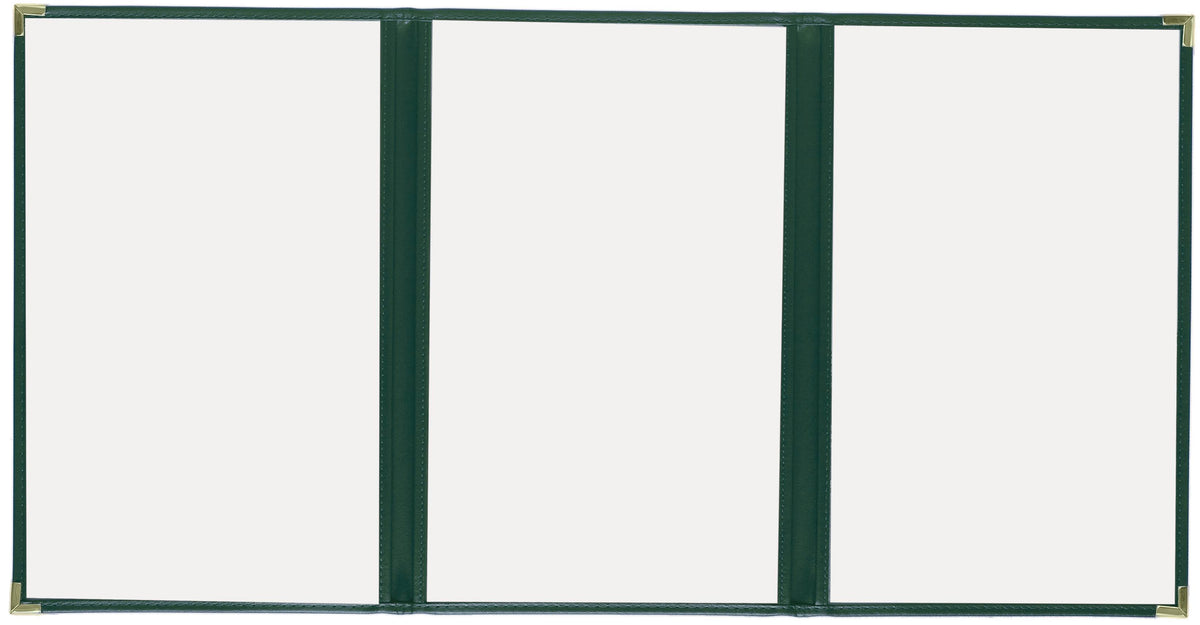 8½x11 Green Menu Cover V6387