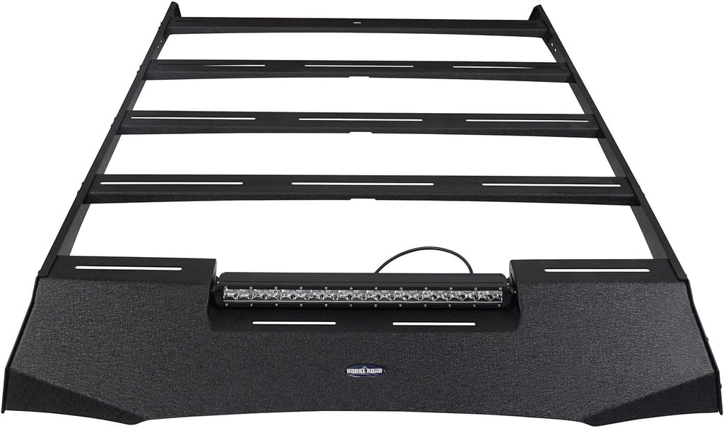 Roof Rack Basket Cargo Carrier with LED Light Bar I229
