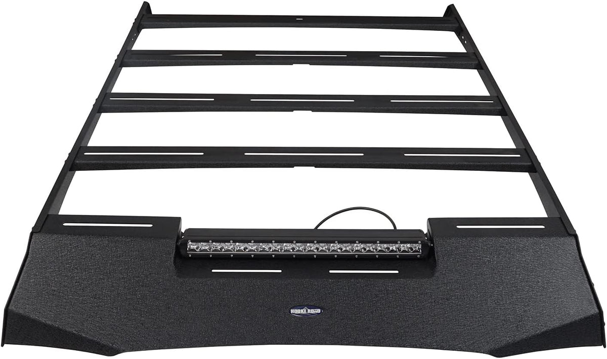 Roof Rack Basket Cargo Carrier with LED Light Bar I229