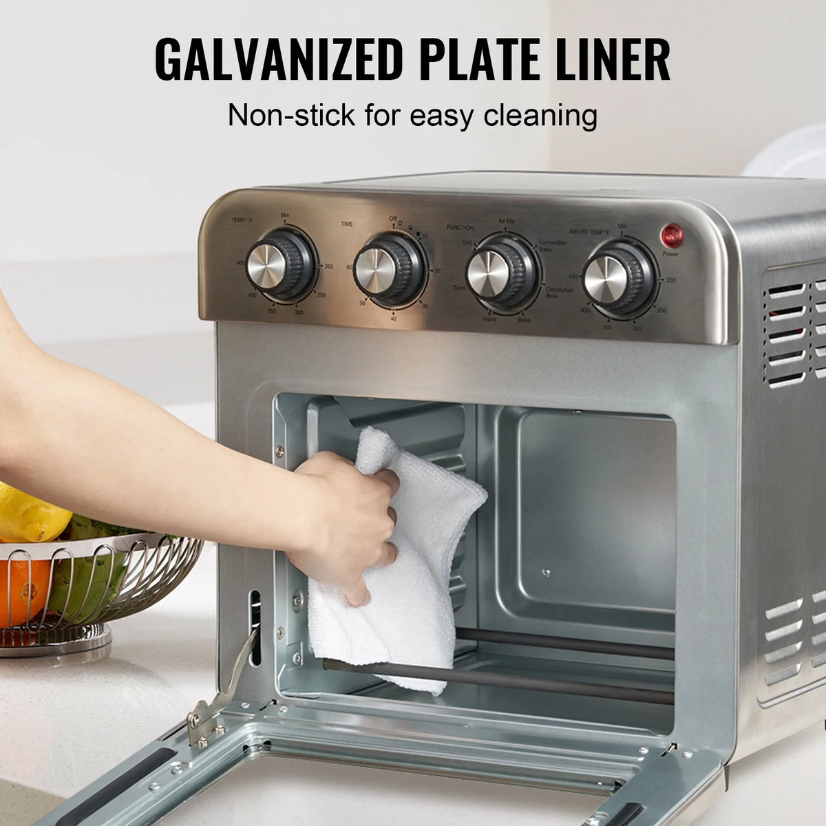 7-IN-1 Air Fryer Toaster Oven 18L Stainless Steel 1700W B697