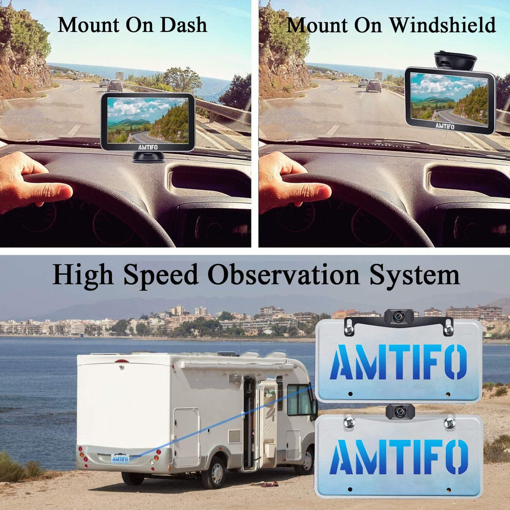 Wireless Backup Camera Kit with 7 Inch Monitor W3841