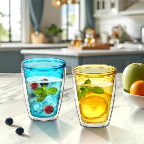 16-Ounce Insulated Plastic Tumblers Set of 4 I23193