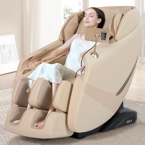 Beige Full Body Zero Gravity Shiatsu Massage Chair E50323