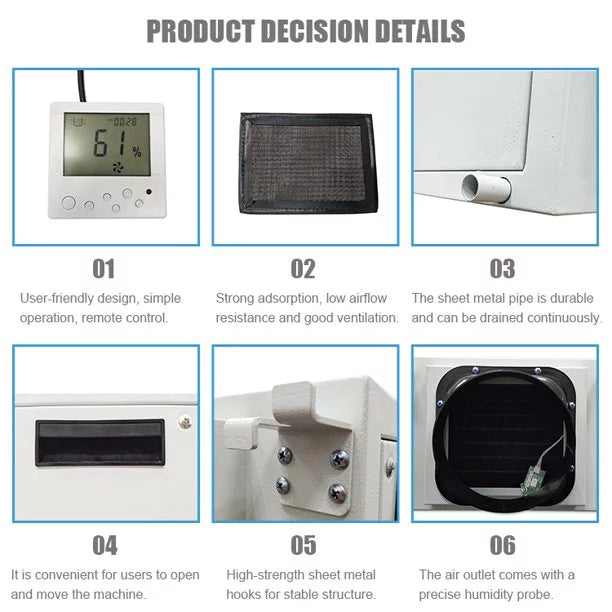 Ceiling Household Basement Dehumidifier 2200W E39972
