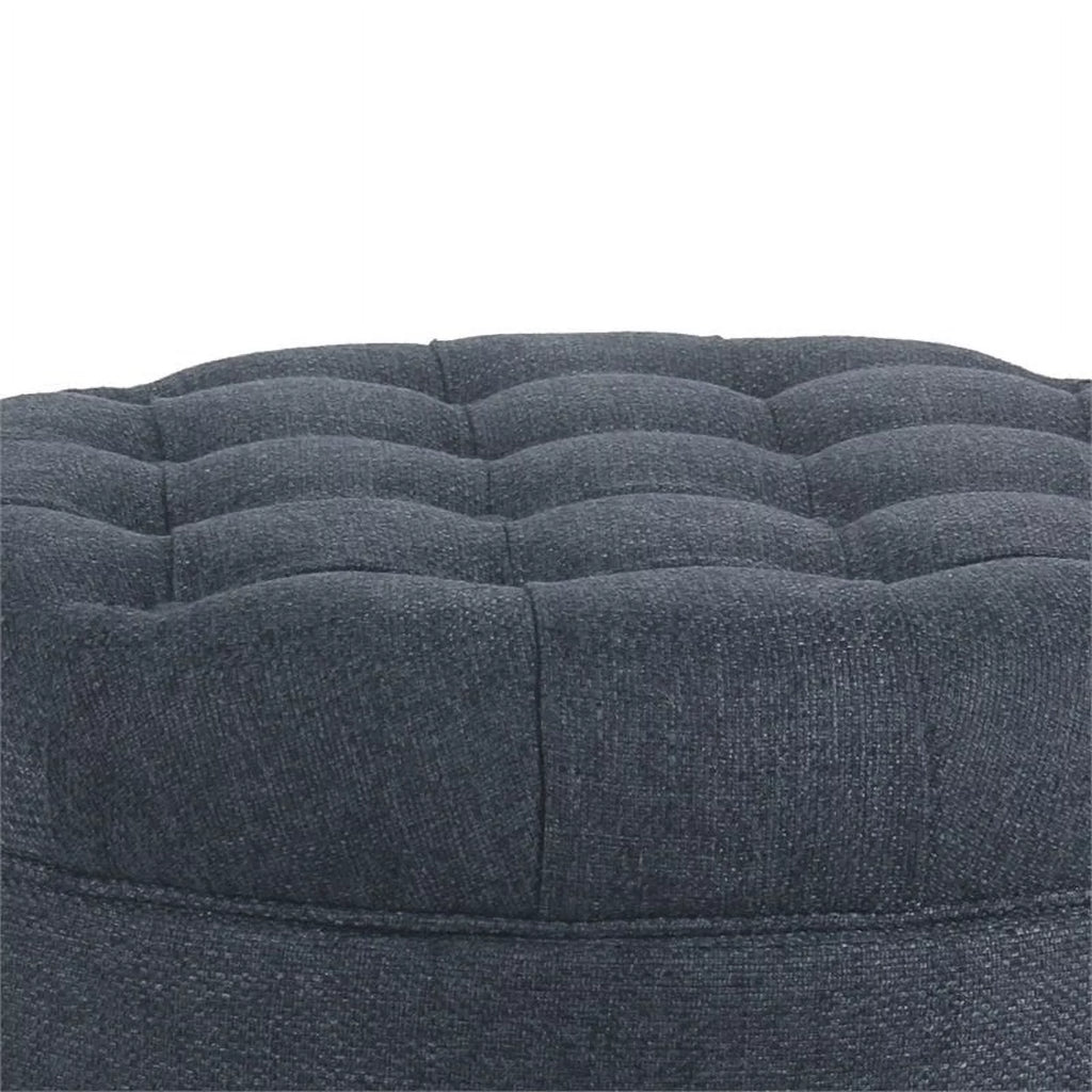 Fabric Upholstered Wooden Storage Ottoman E21277