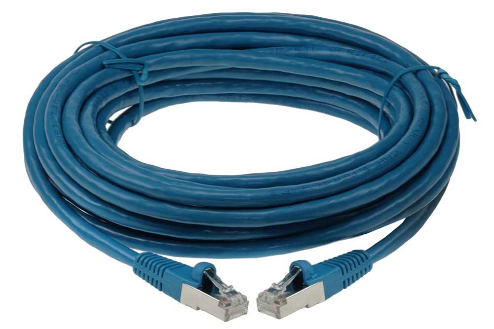 125ft Cat6 Shielded STP Ethernet Network Cable Blue J280894