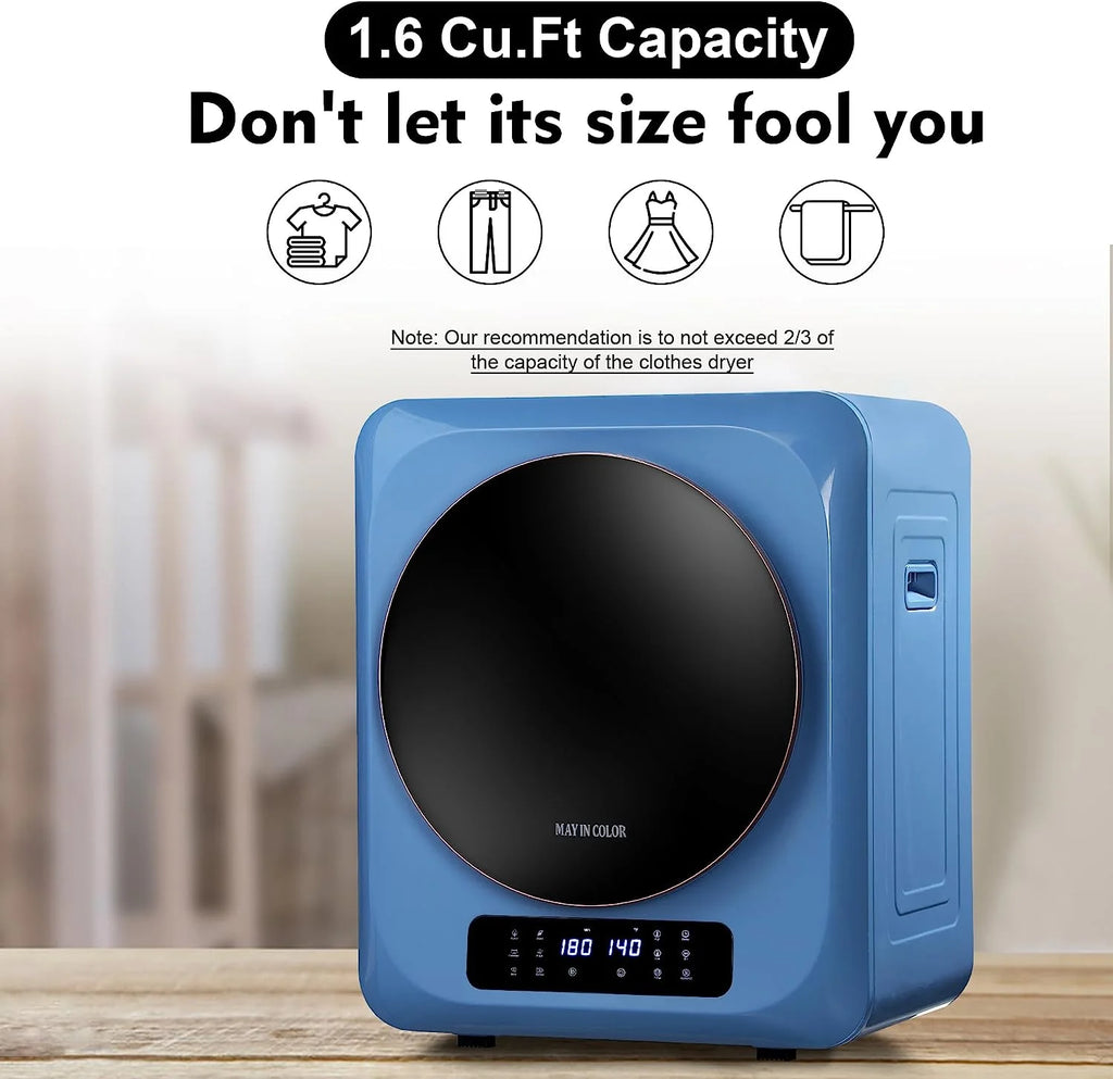 Compact Electric Clothes Dryer 8.8 Lbs 850W with Moisture Sensor I123979