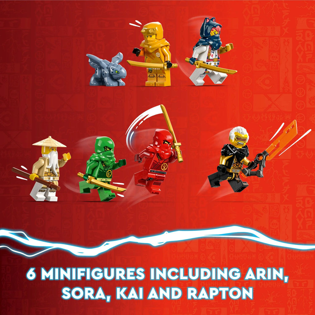 Building Toy with Ninja Airship, 2 Dragons and 6 Minifigures H221