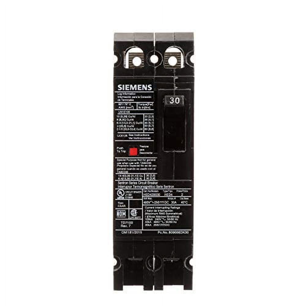 2P 30A 480V 42KA Circuit Breaker P382619