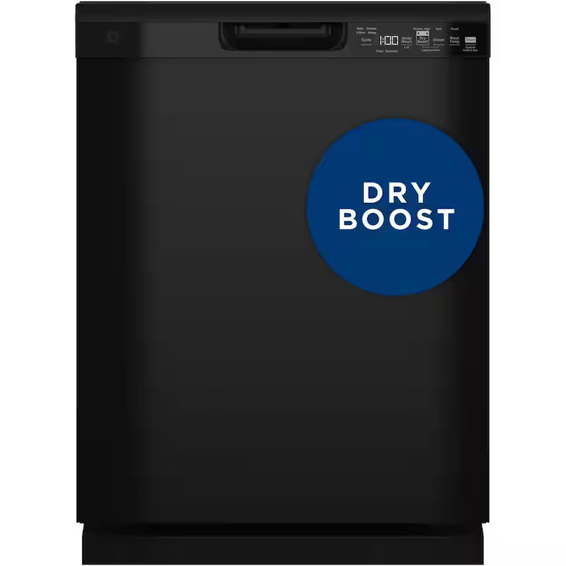 Black 24 in. Built-In Tall Tub Dishwasher Q629