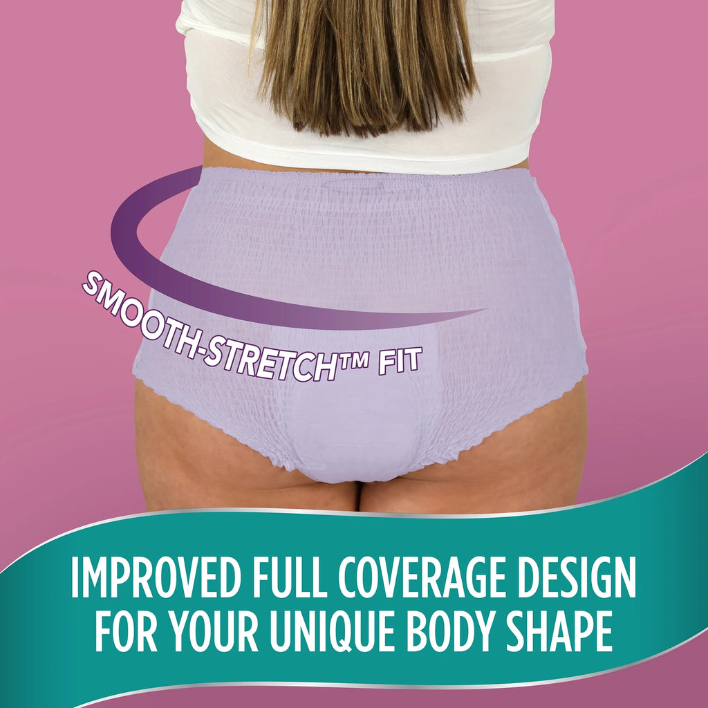 Women's Incontinence & Postpartum Underwear, 2XL, Maximum Absorbency (54 Count) I46619