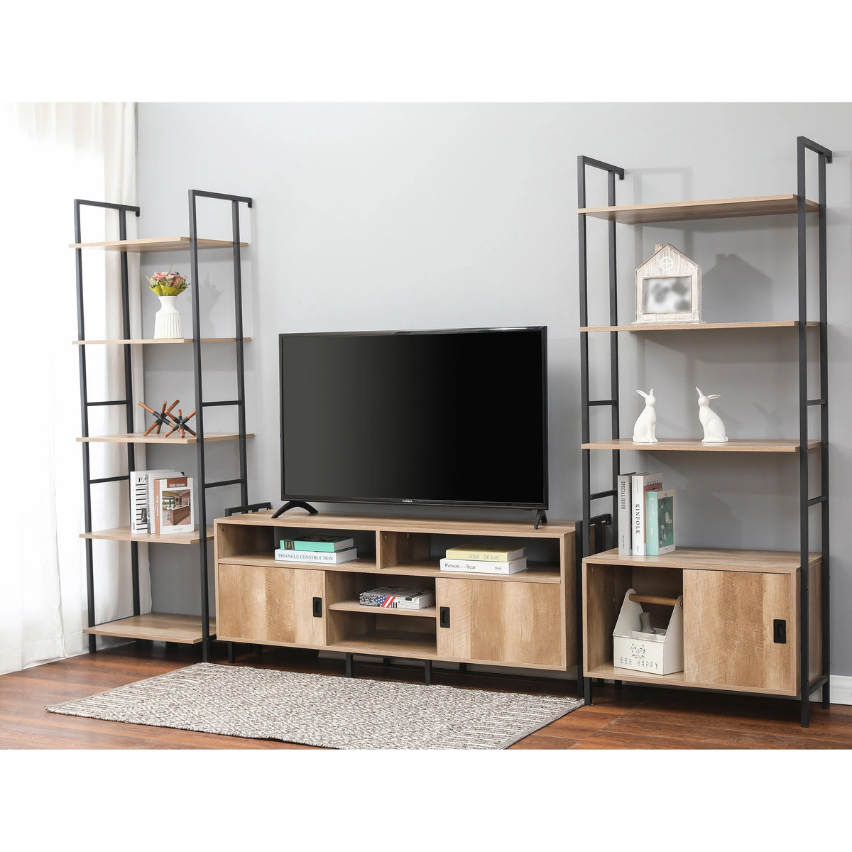 Light Oak Finish TV Stand B55388